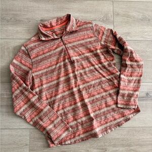 Woolrich women 1/4 zip Aztec print pullover large